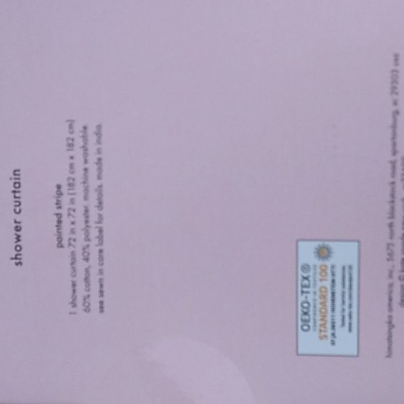 Kate ♠️ Spade Painted Stripe Shower Curtain - Picture 3 of 4